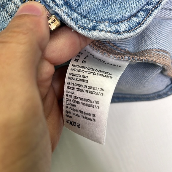 American Eagle - Light Stonewashed Zip Up Pocket Sleeveless Vest Size Small - Picture 9 of 10